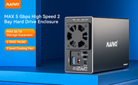 MAIWO K35272U3 Dual Bay 3.5 HDD RAID Enclosure
