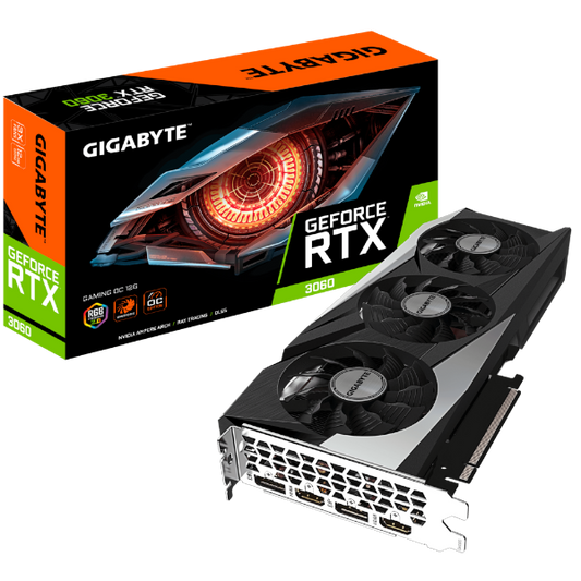 כ. מסך Gigabyte RTX3060 Gaming OC 12GD 2.0 PCIE4.0 LHR