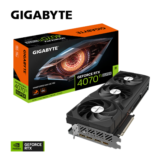 כרטיס מסך Gigabyte GeForce RTX 4070Ti SUPER WINDFORCE MAX OC 16GB
