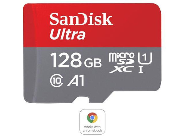 כרטיס זכרון SanDisk Ultra microSDXC 128GB UHS-I עד 140MB/s