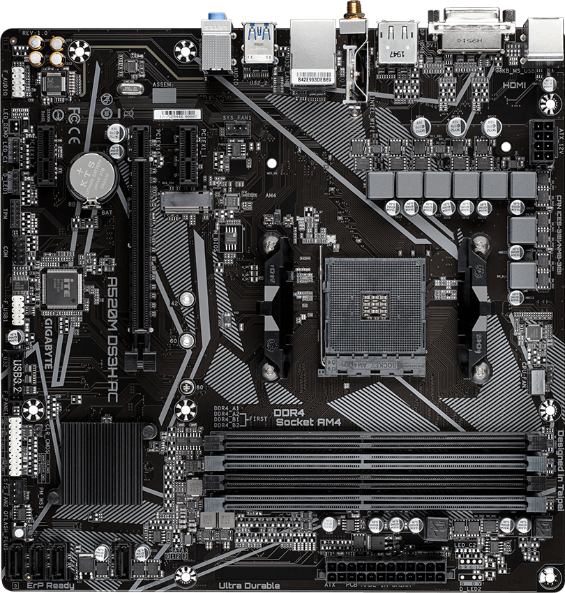 GIGABYTE A520M DS3H AC