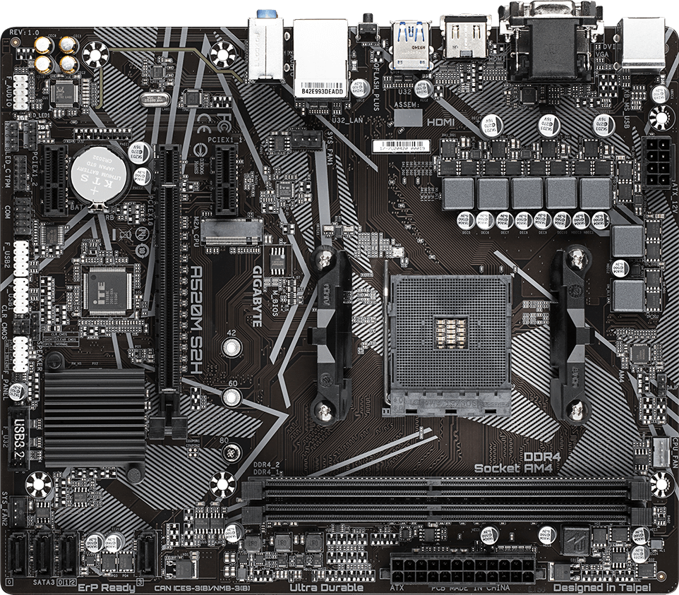 GIGABYTE A520M S2H