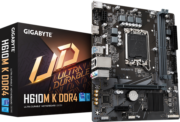 לוח אם GIGABYTE H610M K DDR4 M-ATX LGA1700 M.2 1GBE LAN