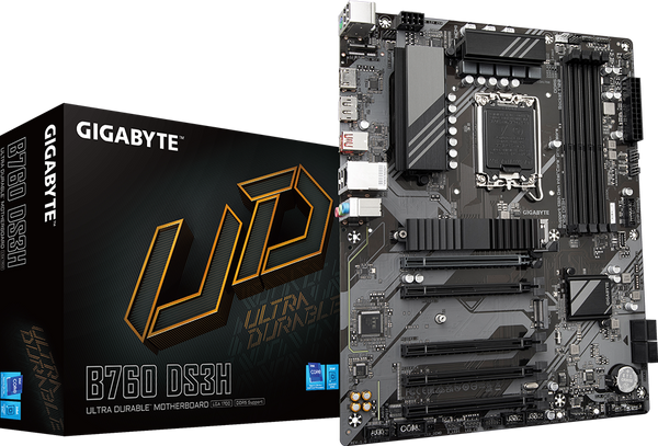 לוח אם אינטל Gigabyte B760 DS3H DDR5 ATX DP HDMI LGA1700