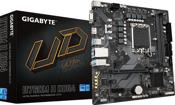 לוח למעבדי אינטל Gigabyte B760M H DDR4 Micro Atx LGA1700