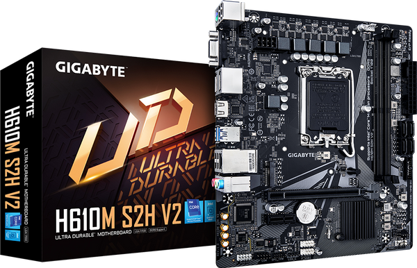 לוח למעבדי אינטל Gigabyte H610M S2H V2 Micro-ATX DDR5