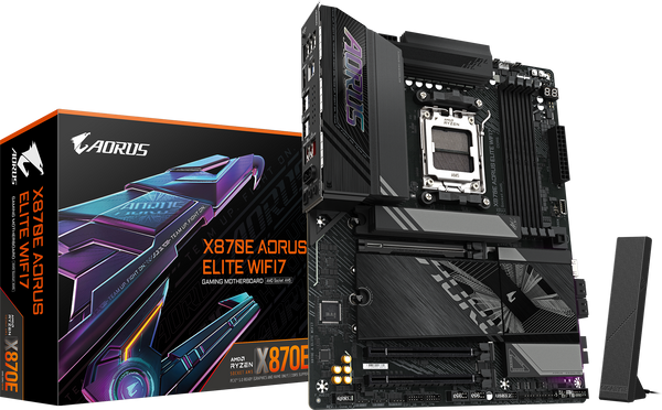 לוח אם Gigabyte X870E AORUS ELITE WIFI7 AM5 ATX DDR5 4xM.2