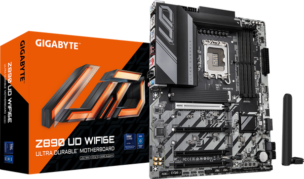לוח אם Gigabyte Z890 UD WIFI6E לאינטל דור 15 ATX DDR5 2.5GbE LAN