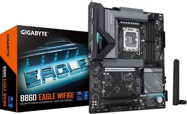 לוח למעבד דור 15 Gigabyte B860 EAGLE WIFI6E ATX 2.5GB LAN