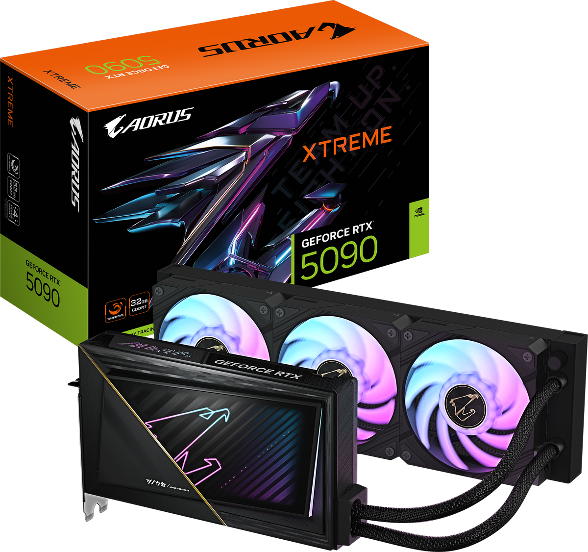 AORUS GeForce RTX 5090 XTREME WATERFORCE 32G