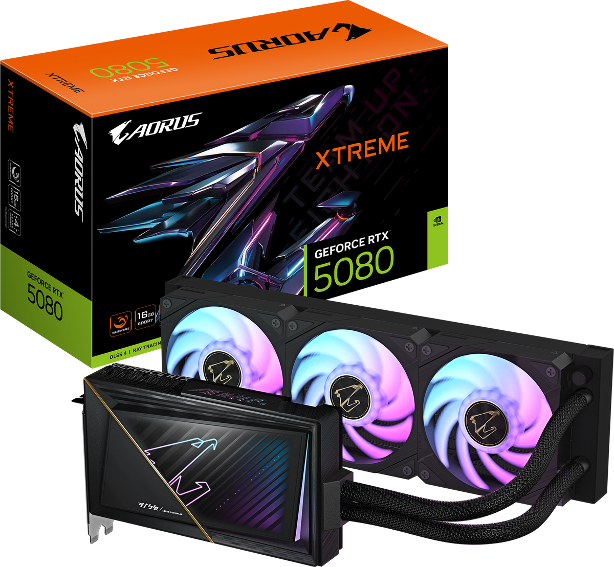 AORUS GeForce RTX 5080 XTREME WATERFORCE 16G