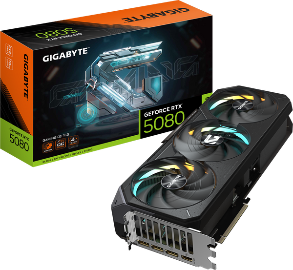 כרטיס מסך Gigabyte GeForce RTX 5080 GAMING OC 16G