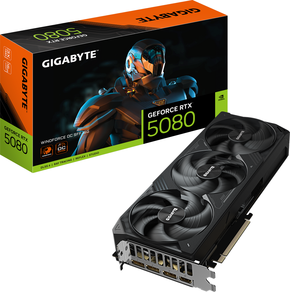 GIGABYTE GeForce RTX 5080 WINDFORCE OC SFF 16G