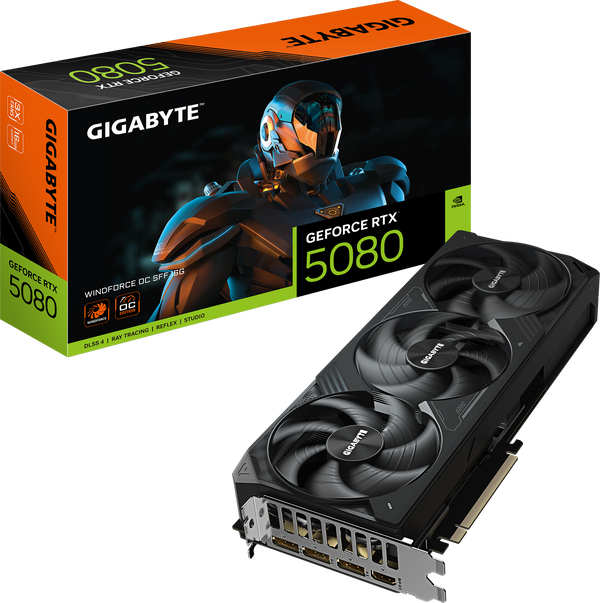 כרטיס מסך Gigabyte RTX 5080 WINDFORCE OC SFF 16GB GDDR7