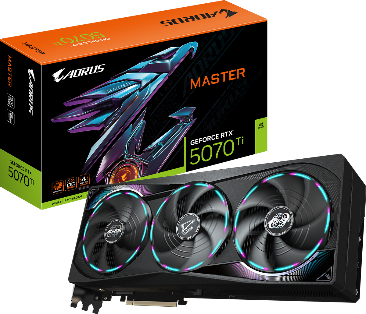 GIGABYTE AORUS GeForce RTX 5070 Ti MASTER 16G