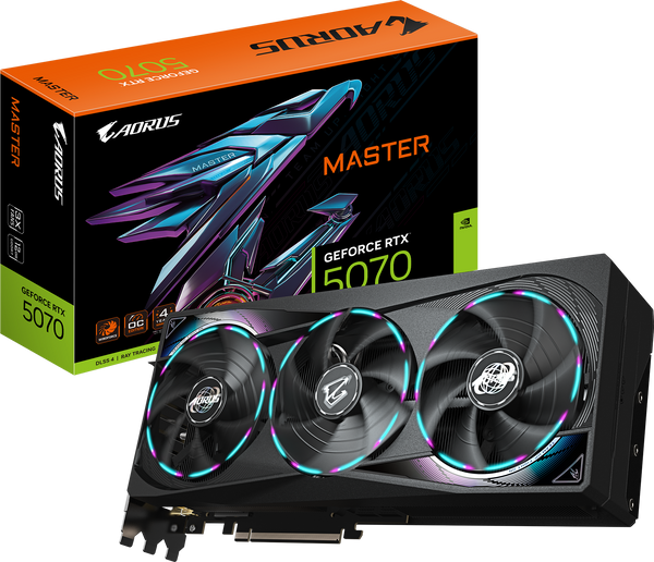 כרטיס מסך AORUS RTX 5070 MASTER 12GB GDDR7