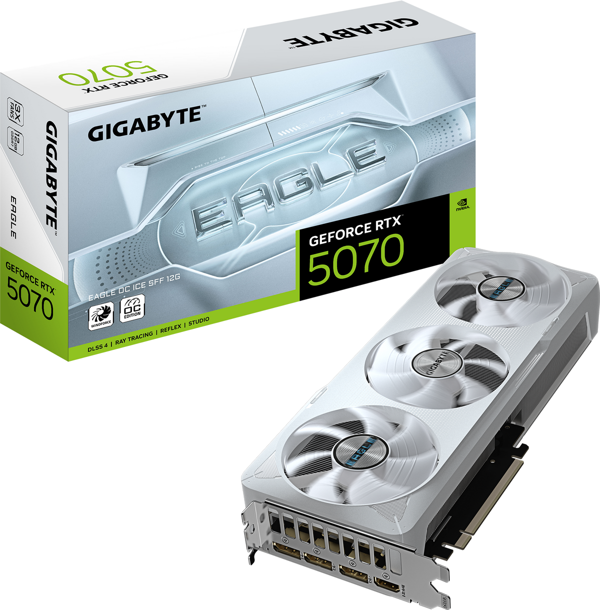 GIGABYTE GeForce RTX 5070 EAGLE OC ICE SFF 12G