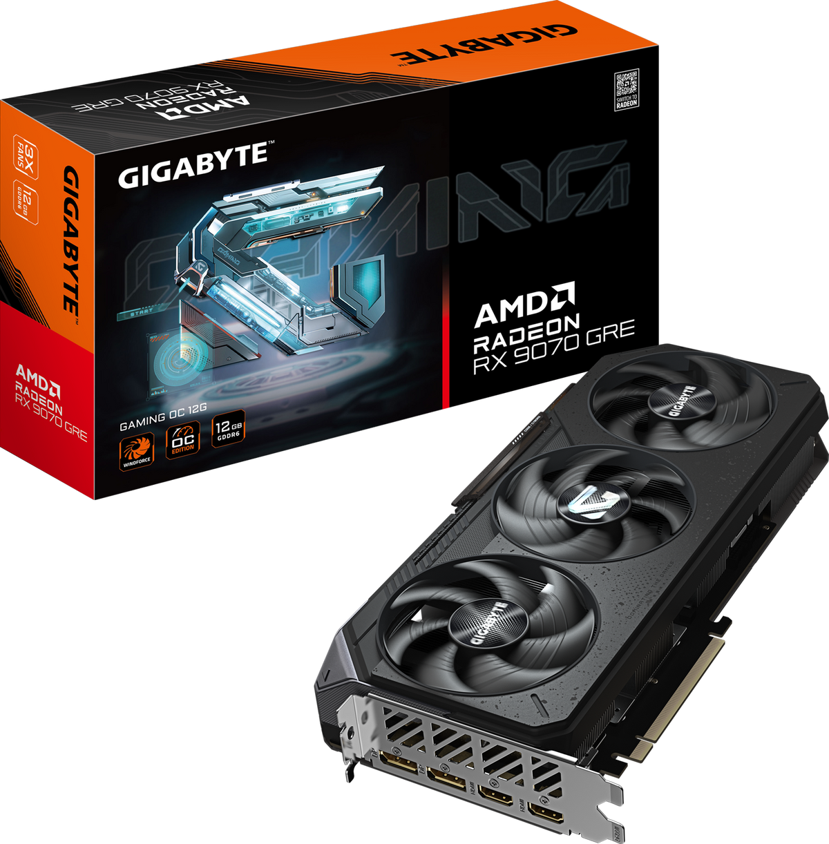 GIGABYTE Radeon RX 9070 GRE GAMING OC 12G