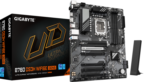 לוח אם B760 DS3H WF6E GEN5 ATX DDR5 PCIE5.0X16 WIFI6E Gigabyte