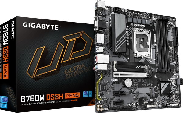 לוח אם Gigabyte B760M DS3H GEN5 mATX DDR5 LGA1700