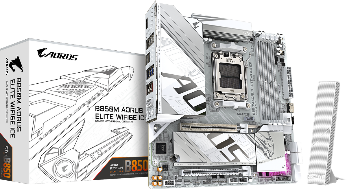 Gigabyte B850M AORUS ELITE WIFI6E ICE
