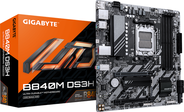 לוח אם Gigabyte B840M DS3H for AMD AM5 DDR5 HDMI DP