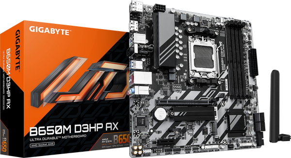 לוח אם Gigabyte B650M D3HP AX 1.3 DDR5 AM5 WIFI BT Micro-Atx