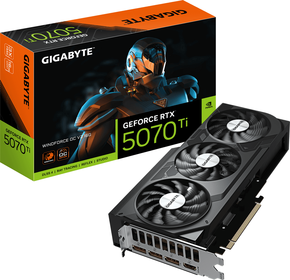 GIGABYTE GeForce RTX 5070 Ti WINDFORCE OC V2 16G