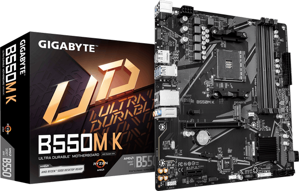 לוח אם Gigabyte B550M K DDR4 for AMD AM4 DP HDMI Micro-Atx