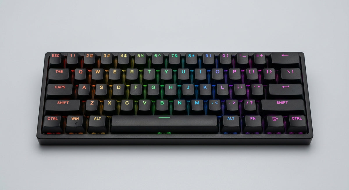 מקלדת גיימינג SKYLOONG GK61 RGB שחורה