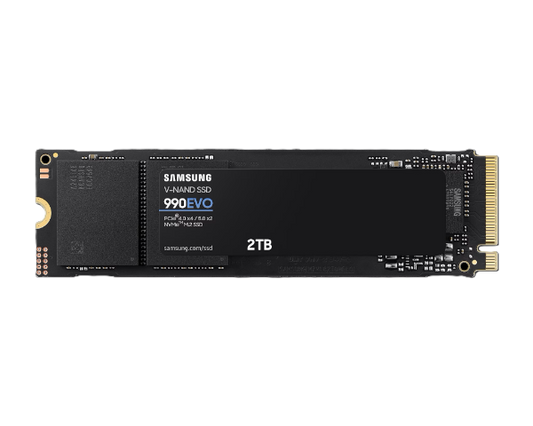 דיסק פנימי Samsung 990 EVO 2TB PCIE4.0X4/5.0X2 NVME gen 4/5