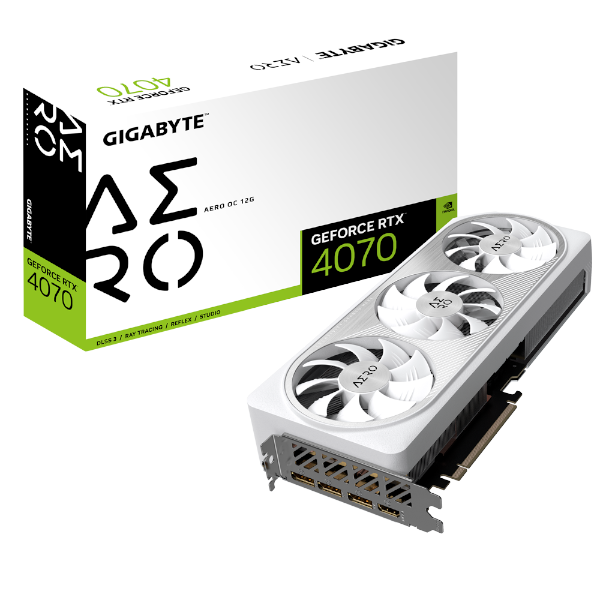 כרטיס מסך Gigabyte 4070 AERO OC V2 12GB 192Bit GDDR6X