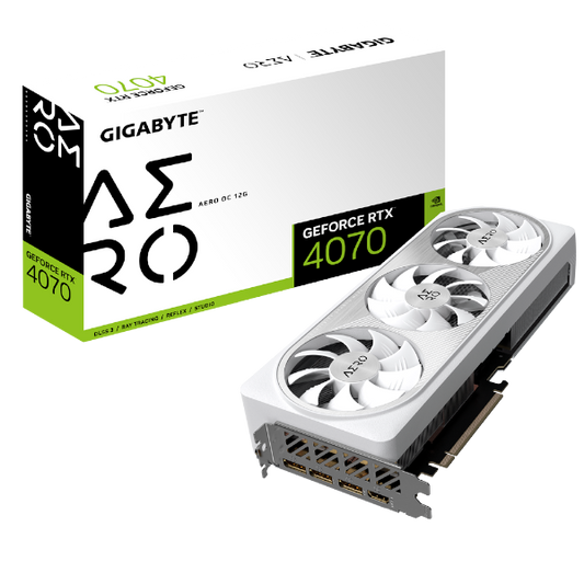 כרטיס מסך Gigabyte 4070 AERO OC V2 12GB 192Bit GDDR6X