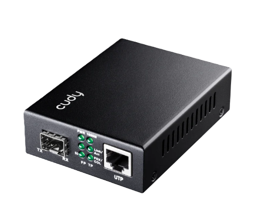 ממיר חיבור רשת אופטי CUDY Gigabit Media Converter MC220
