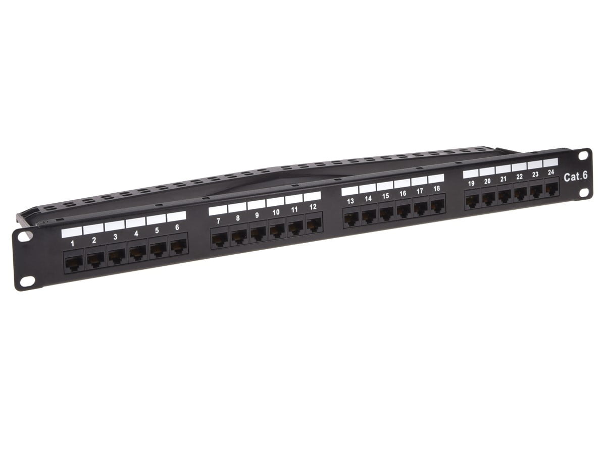 פאצ' פאנל 24 יציאות RJ-45 Cat6 1U