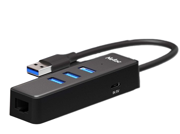 כרטיס רשת ומפצל Netac 1GB Net card and aplitter usb 3.0