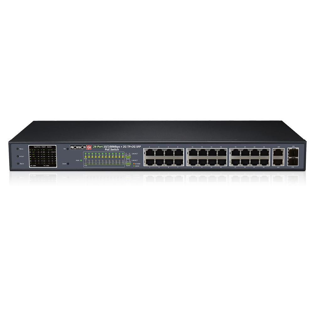 Provision POES-24370CL+2G+2SFP 24 Port PoE Switch