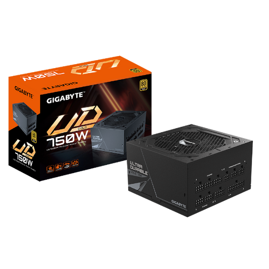 ספק כוח Gigabyte UD750GM 750W 80 Plus Gold Fully modular