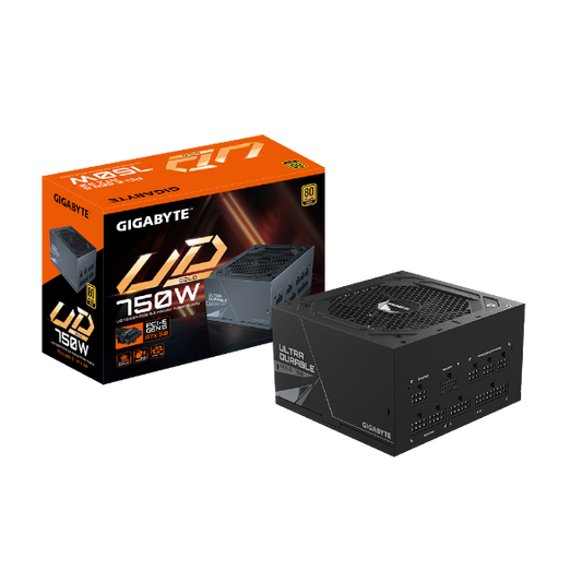 ספק כוח Gigabyte UD 750W PCIE5.0 80 plus gold Full Modular 12CM