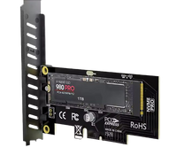 כרטיס הרחבה PCIe x4 to M.2 Adapter Support 2280 M.2